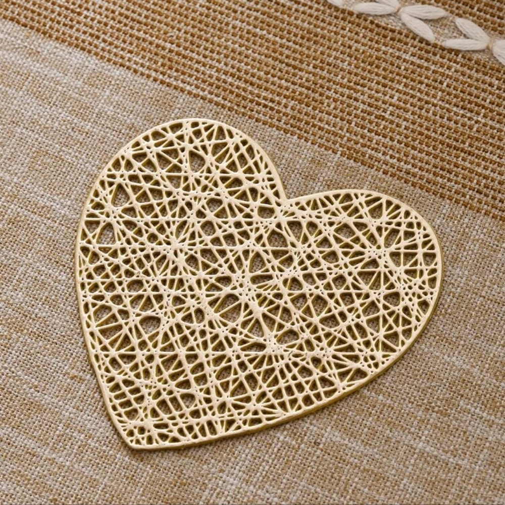 Heart Coaster Set - 8 Total - Picture 2 of 3